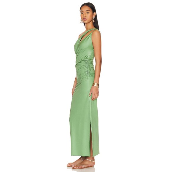 Baobab LIA One Shoulder Ruched BodyCon Maxi Dress MSRP $285 - Picture 8 of 9